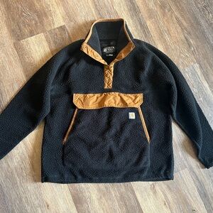 Carhartt Black and Brown Fleece Pullover